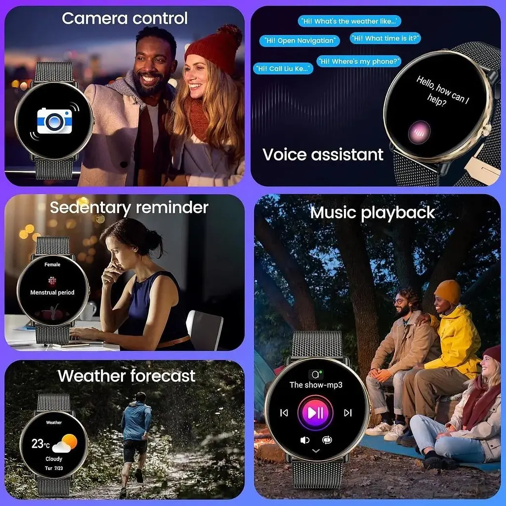 Смарт-годинник із сенсорним екраном AMOLED Sport Fitness Smartwatch - фото 4