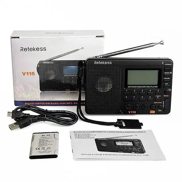 Радіоприймач RETEKESS V115 | FM радіо | MP3 плеєр | диктофон - фото 8