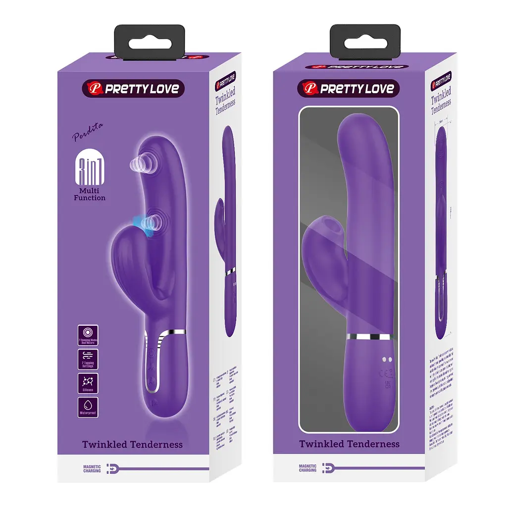 Вібратор Pretty Love Twinkled Tenderness Purple - фото 3
