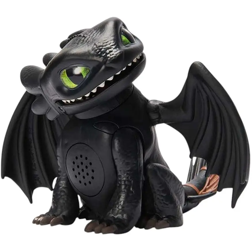 Интерактивный дракон Dragons Как приручить дракона Беззубик 10 см черный (SM66676/6074239) - фото 3