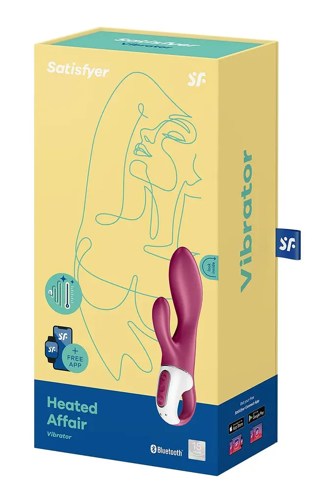 Вібратор-кролик Satisfyer Heated Affair, 20х3.5 см бордовий - фото 2