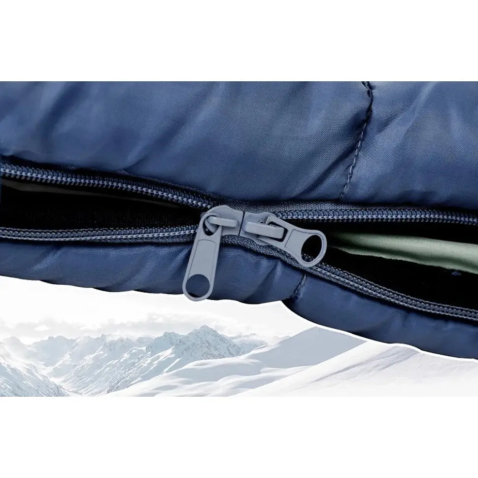 Спальник Naturehike MJ300 (CNK2300SD014) +4°C з капюшоном - темно-блакитний - фото 3