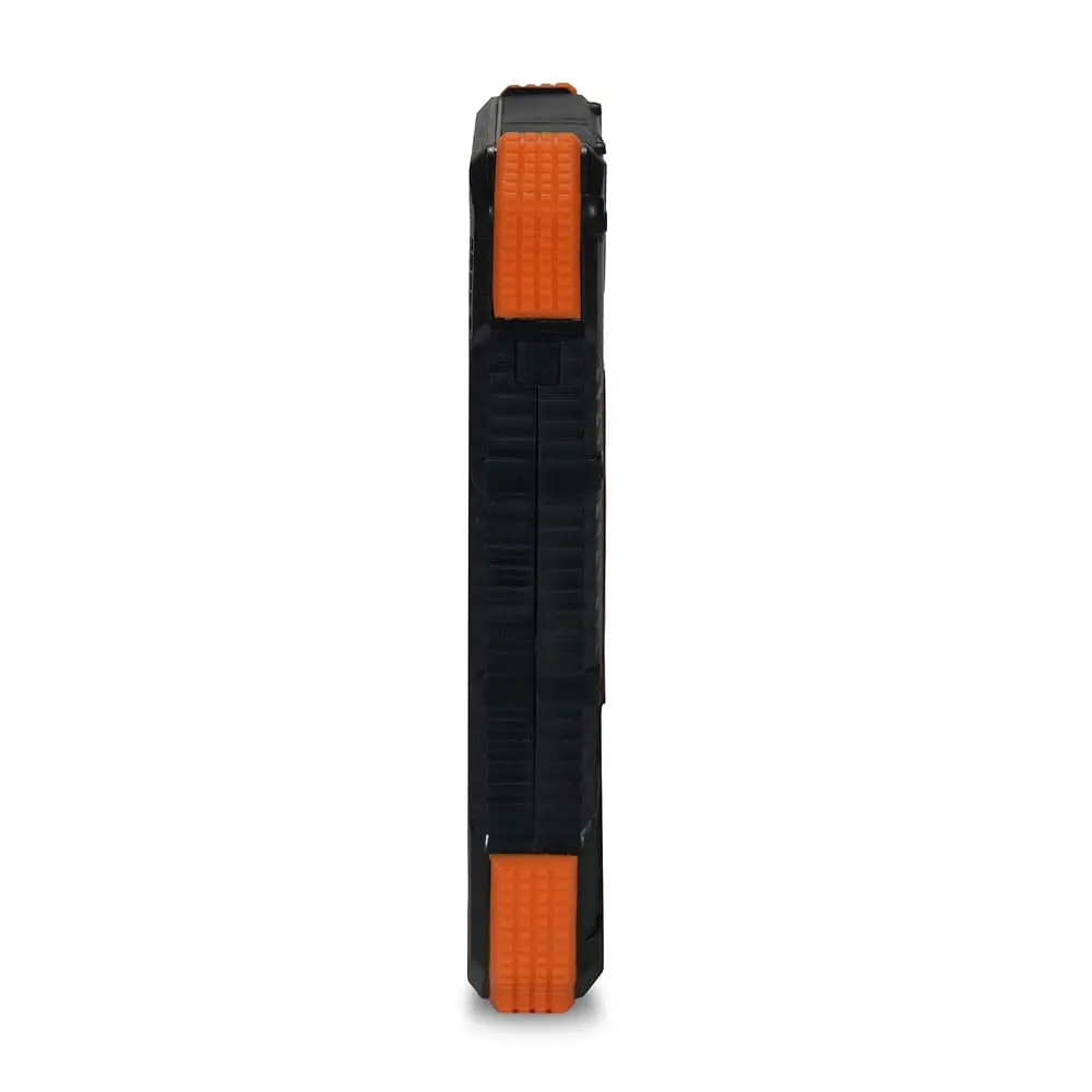 Повербанк з сонячною панеллю 20000mAh Power Bank Kraft TPB-1820SLP Orange бездротова зарядка 18W QC2.0 LED-ліхтар (43-00042) - фото 3