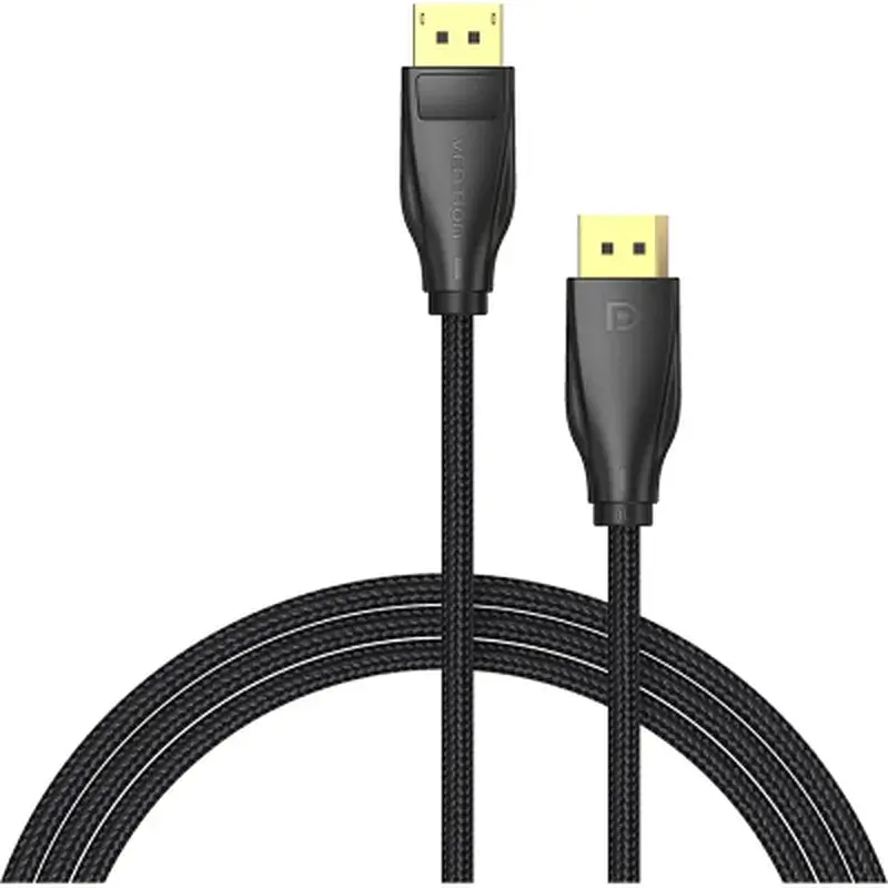 Кабель мультимедійний DisplayPort M to DisplayPort M 1.5m 8K60Hz black Vention (HCCBG) - фото 2