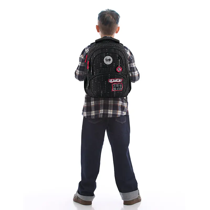 Рюкзак GoPack Education 175M-8 Anime boy Чорно-червоний (GO26-175M-8) - фото 17