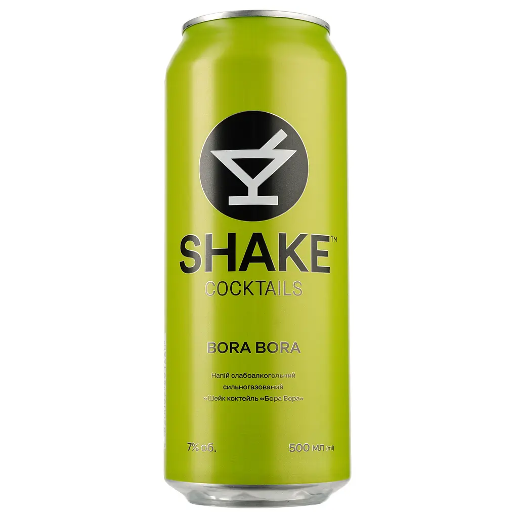 Упаковка напою слабоалкогольного Shake Bora Bora 7% 12 л з/б (0.5 л х 24 шт.) - фото 2