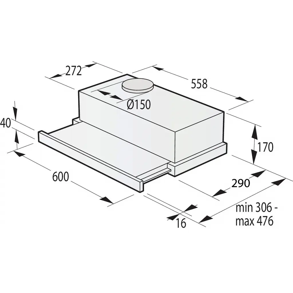 Витяжка кухонна Gorenje TH60E3B - фото 6