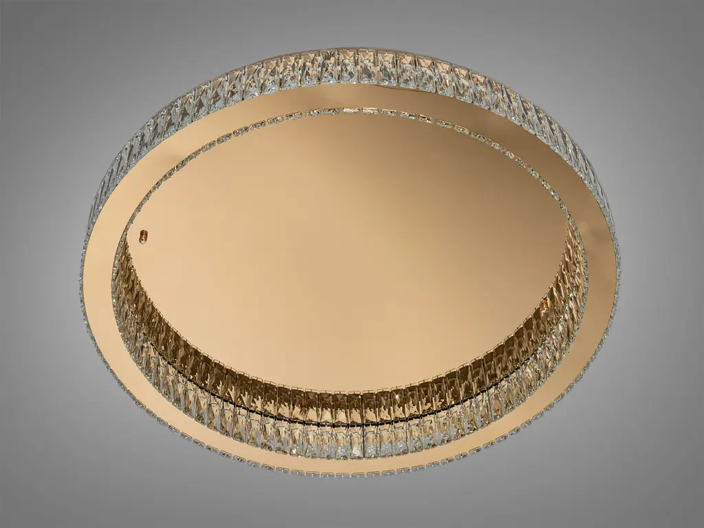 Стельова LED люстра Diasha 587/800G 100W до 22 м2 колір золото - фото 4