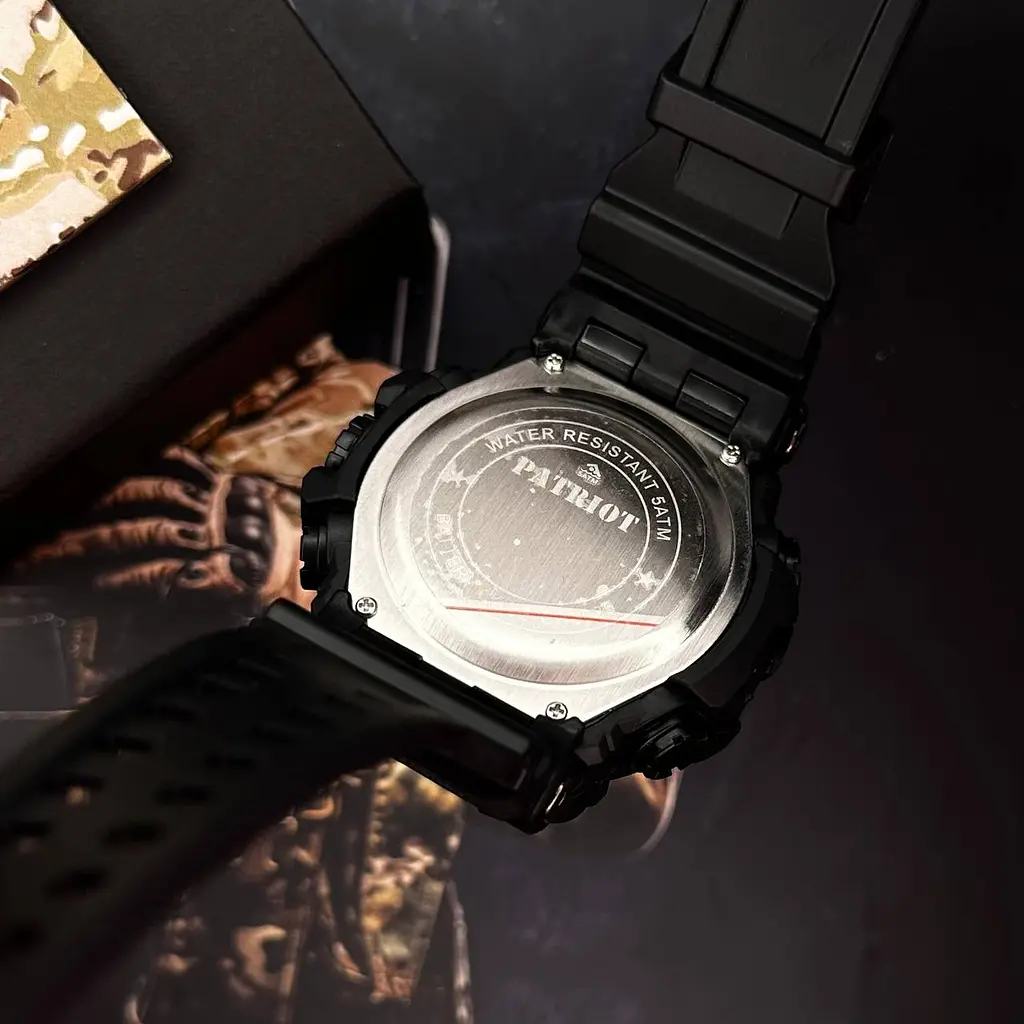 Чоловічий наручний годинник 004BKTRO ТРО Чорні + Коробка Patriot acs0031055 - фото 5