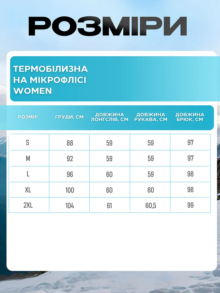 Жіноча термобілизна на мікрофлісі, комплект термолонгслів + термокальсони (кофта + кальсони), розмір M, у чорному кольорі - фото 2