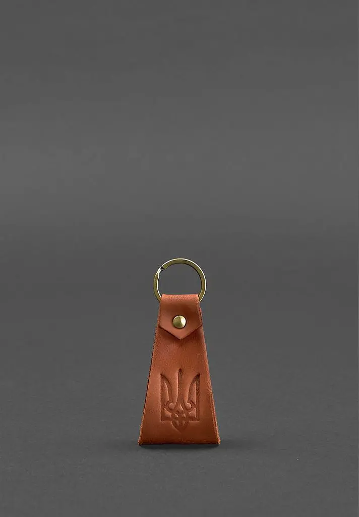 Кожаный брелок с гербом Украины - фото 8