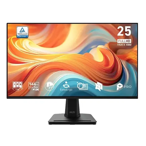 Монітор 24.5" MSI PRO MP251 E14L, Black, IPS, 1920x1080 (16:9), 1 мс, 120 Гц, 300 кд/м², 1500:1, 178°/178°, VGA/HDMI, VESA 100x100, Adaptive Sync - фото 6