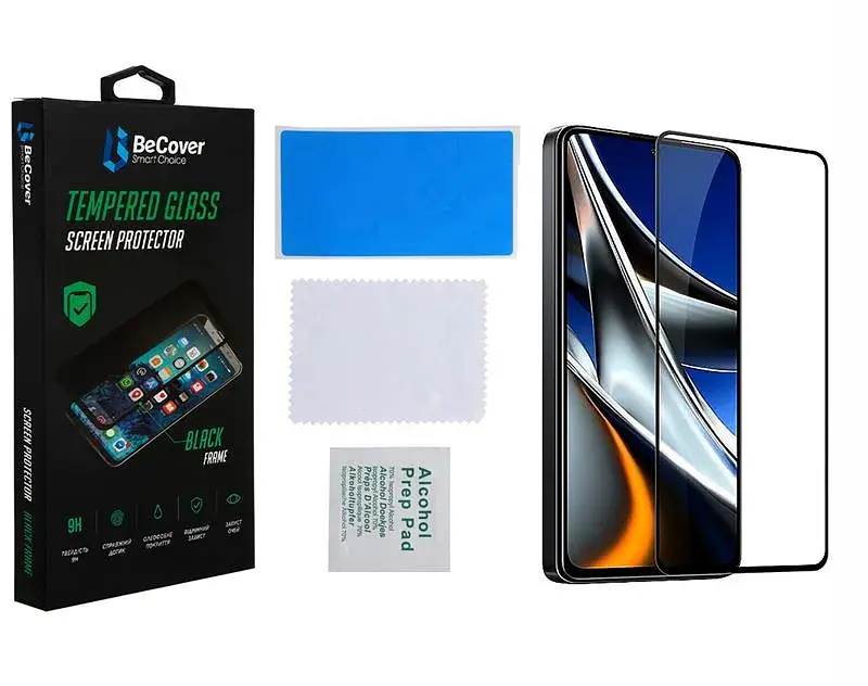 Скло захисне BeCover Poco X4 Pro 5G Black (708149) - фото 2