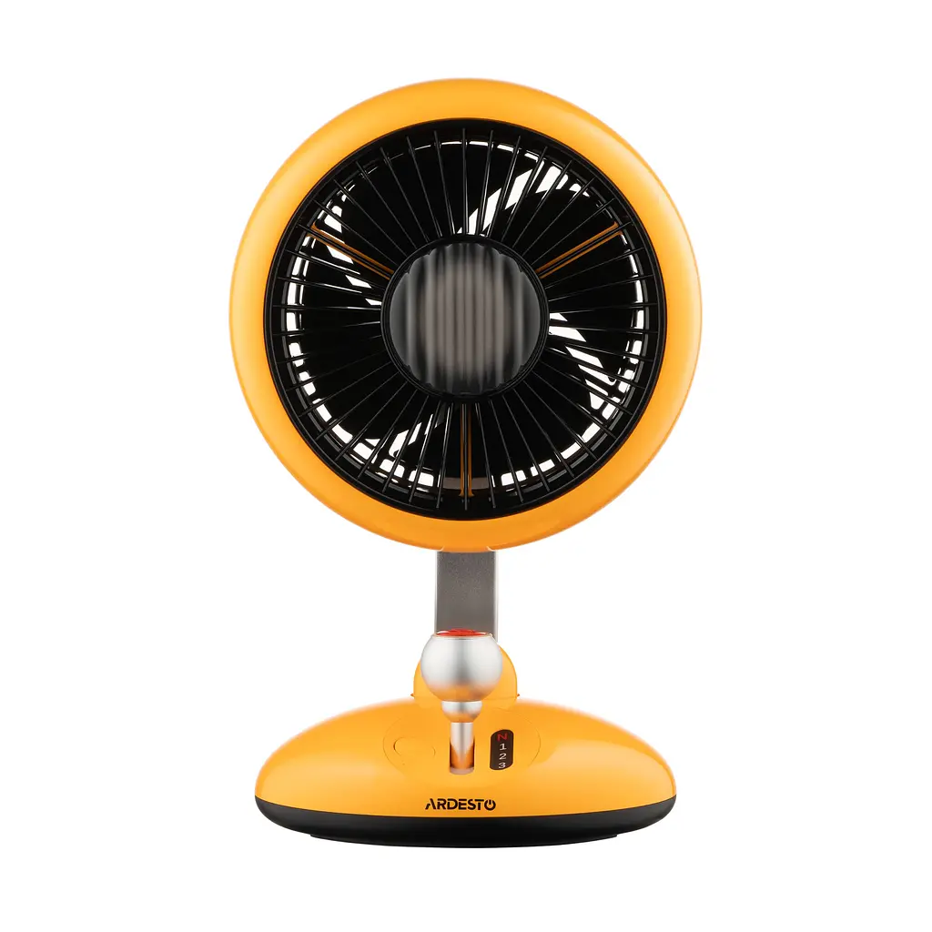 Вентилятор настільний ARDESTO AviaFan FT-F3600BG Yellow, 12 см, акумулятор, підсвітка, USB-A Type-C - фото 2