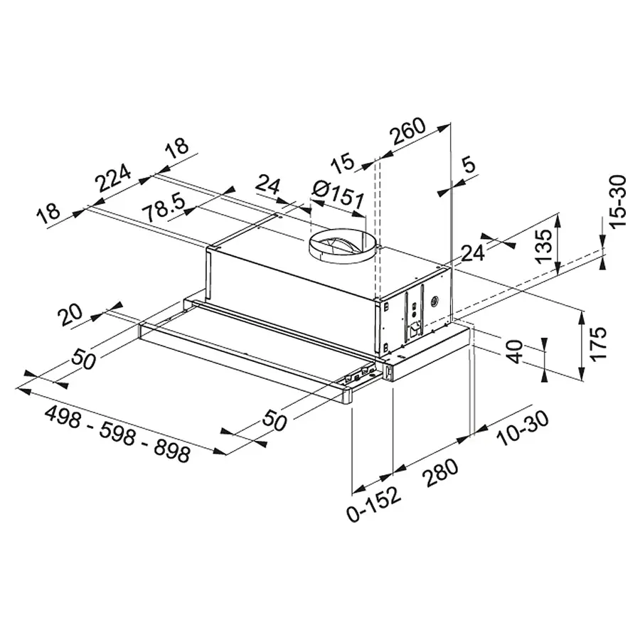 Вытяжка телескопическая Franke Flexa FTC 632L WH (315.0547.797) - фото 3