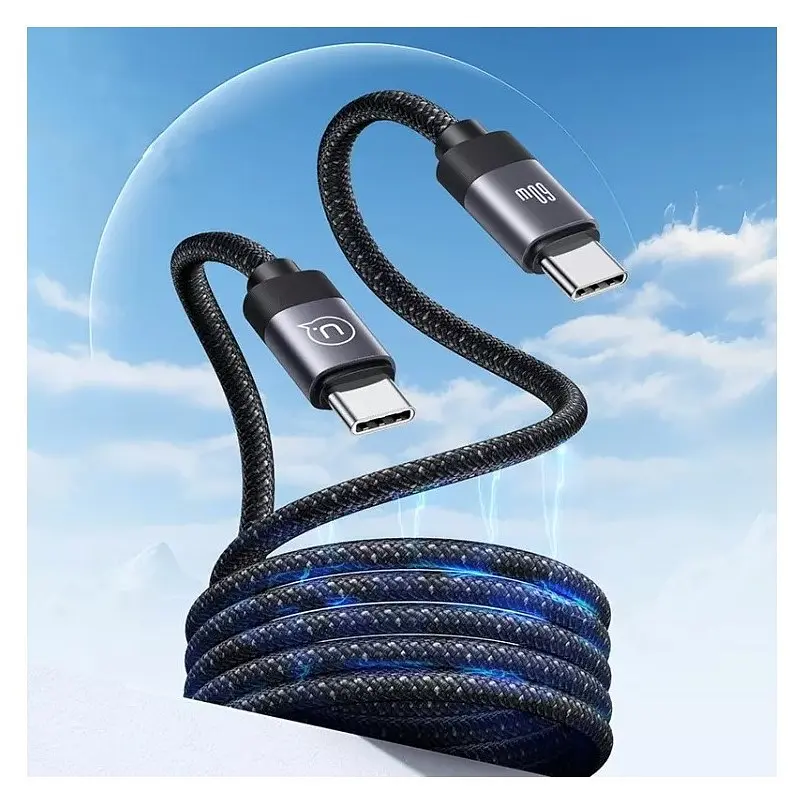 Кабель Usams US-SJ704 60W Magnetic Data Cable Type-C To Type-C-Rui Series 1 м tarnish - фото 3