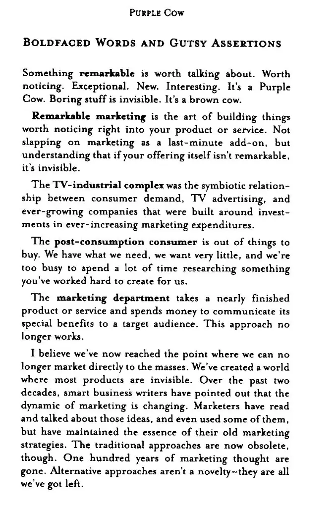 Purple Cow: Transform Your Business by Being Remarkable - фото 8