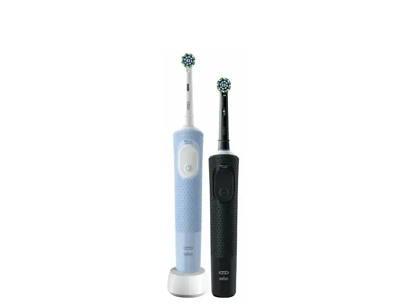 Електрична зубна щітка ORAL-B D103 Vitality Pro Cross Action Duo Pack Black/Blue - фото 11