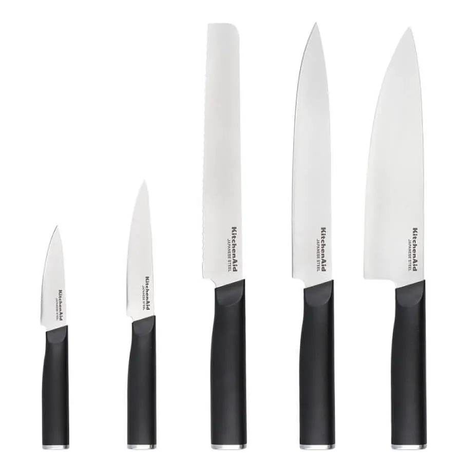 Набор ножей с подставкой KitchenAid Classic 5 предметов и точилки (KE5PSTANOBG) - фото 2