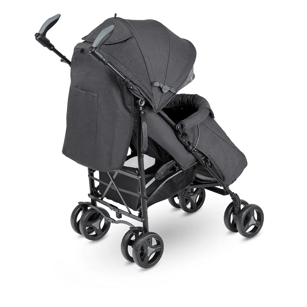 Прогулянкова коляска Lionelo Irma Black/Dark Grey, чорний (LO-IRMA BLACK) - фото 3