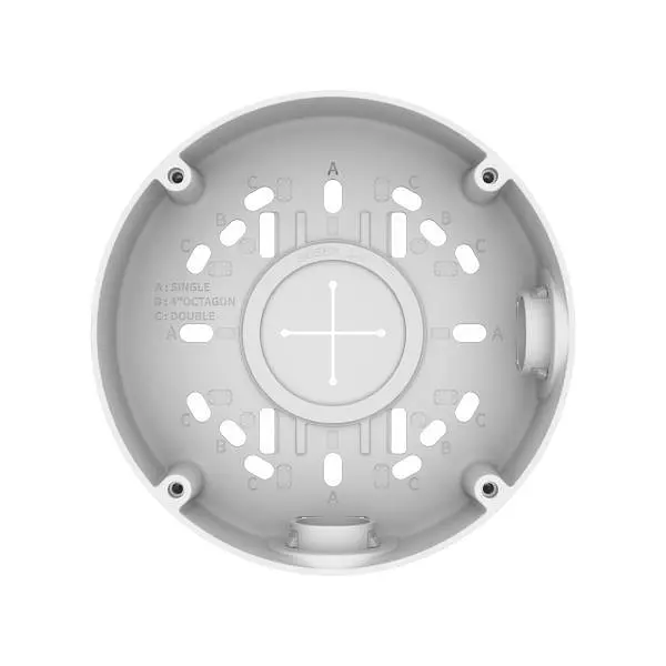 Монтажна коробка для циліндричної камери біла SBO-140BW HANWHA VISION - фото 2
