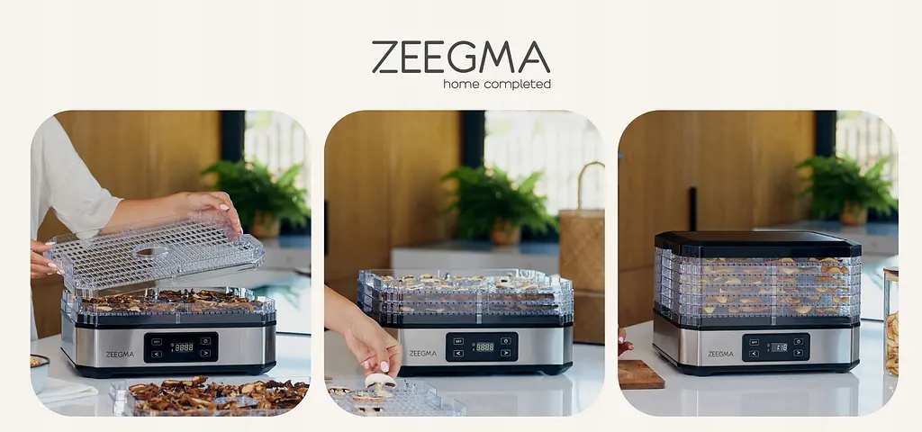 Сушилка для овощей фруктов и грибов дегидрататор Zeegma Dry Chef Silver - фото 8