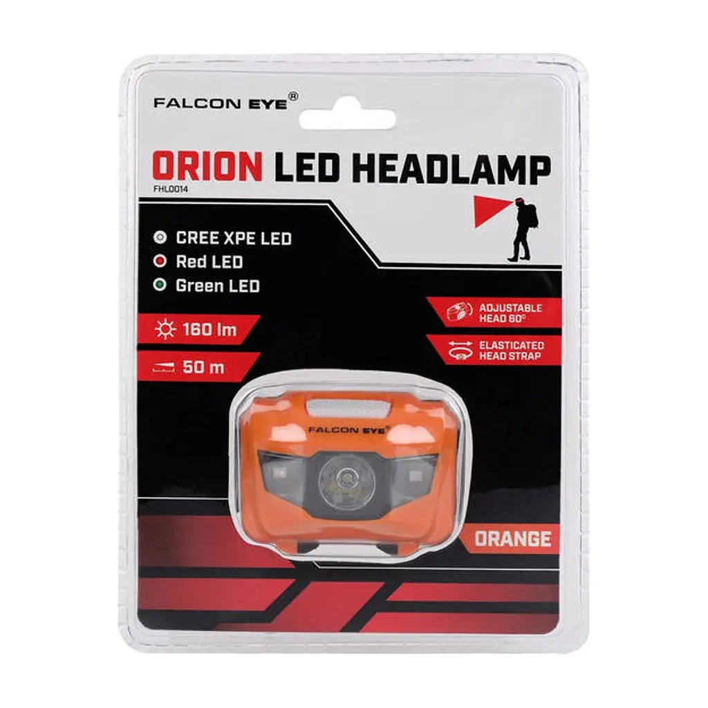 Ліхтар Falcon Eye Orion (160 Lm) Cool White/Red/Green LED Orange (FHL0014) (DAS303981) - фото 3