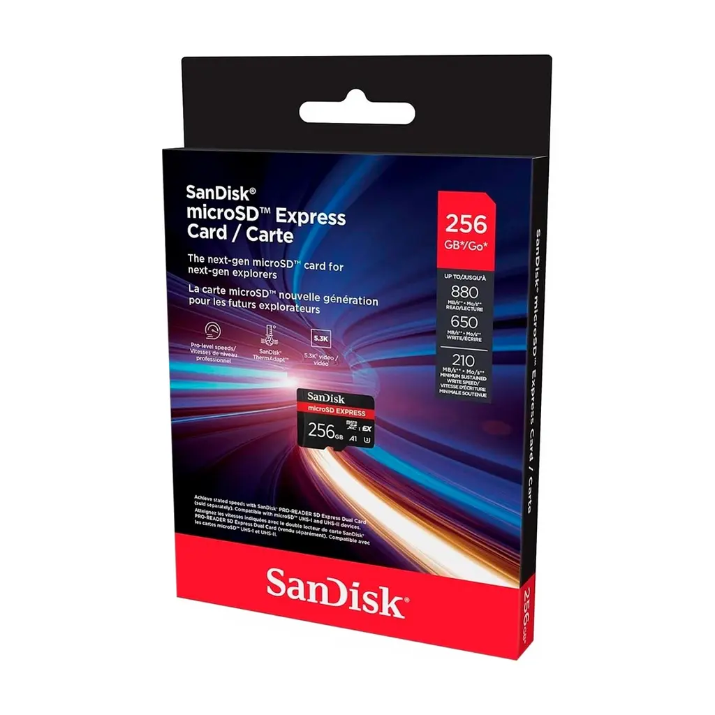 Карта пам'яті SanDisk 256GB microSDXC class 10 UHS-I U3 A1 Express (SDSQXFN-256G-GN4NN) - фото 2