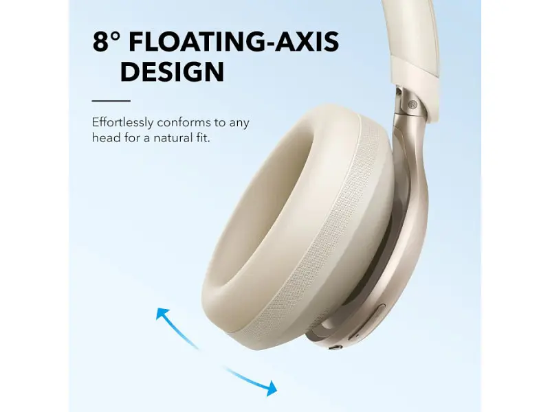 Навушники з мікрофоном ANKER SoundCore Space One Latte Cream (A3035G21) - фото 6