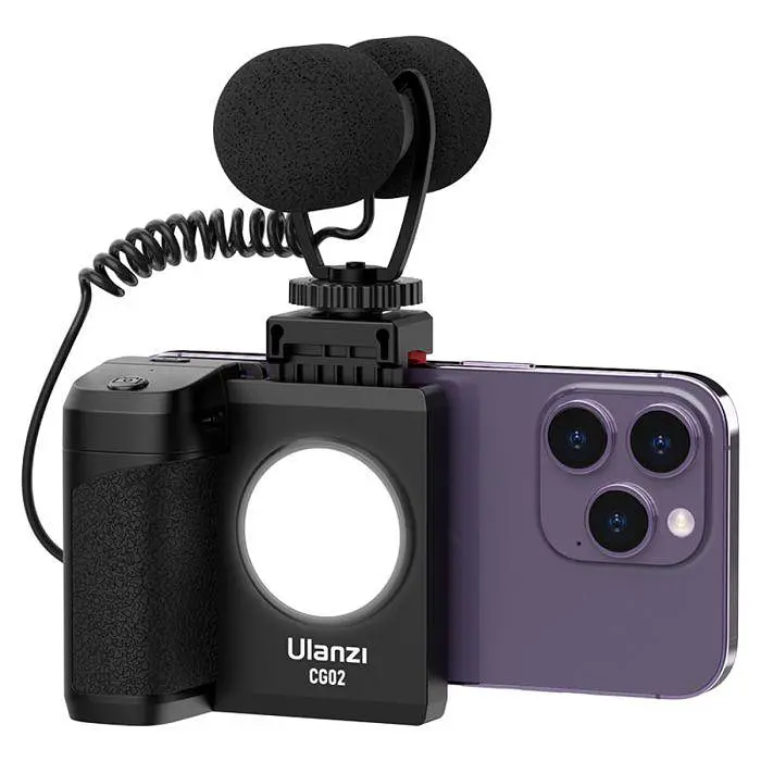 Держатель для телефона Ulanzi Vijim Smartphone Camera Grip With Fill Light UV-3282A CG-02 Black - фото 4