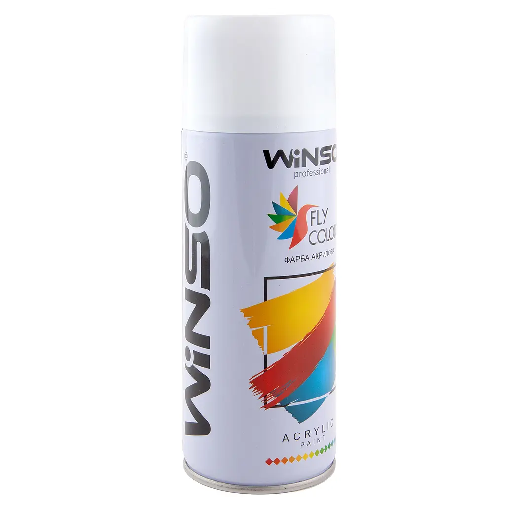 Краска акриловая Winso Spray RAL9010 белый матовый 450 мл - фото 2