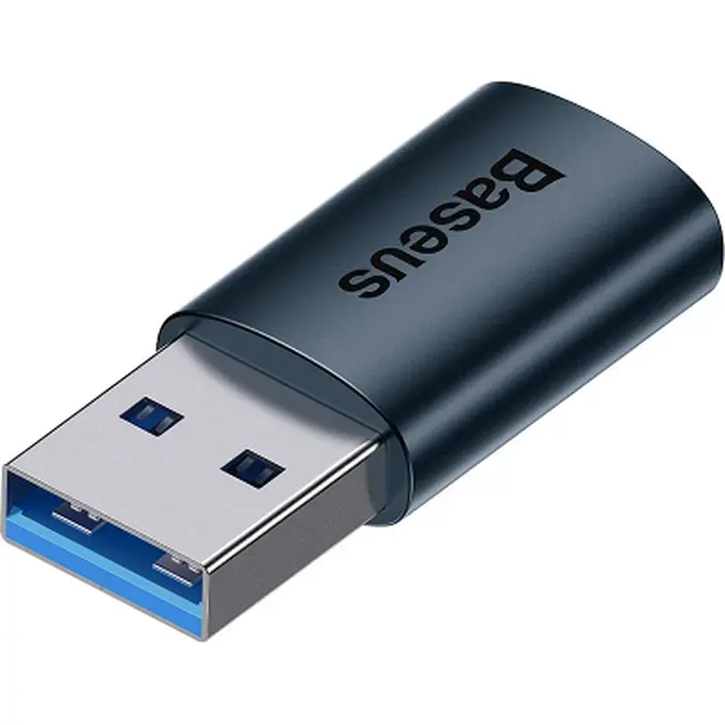 Перехідник USB 3.1 M to USB-C F blue Baseus (ZJJQ000103) - фото 5