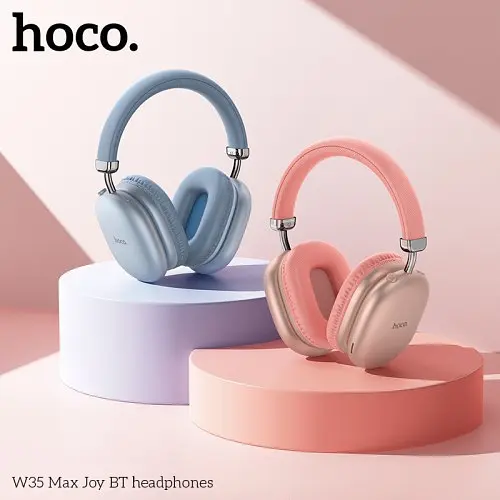 Навушники накладні HOCO W35 Max Joy BT5.3/90hours рожевий - фото 4