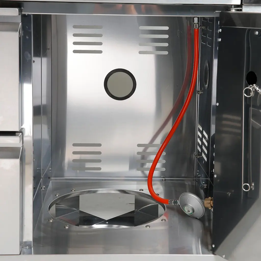 Газовый гриль Santos P-618 с боковой и задней горелкой, нержавеющая сталь (900327) - фото 8