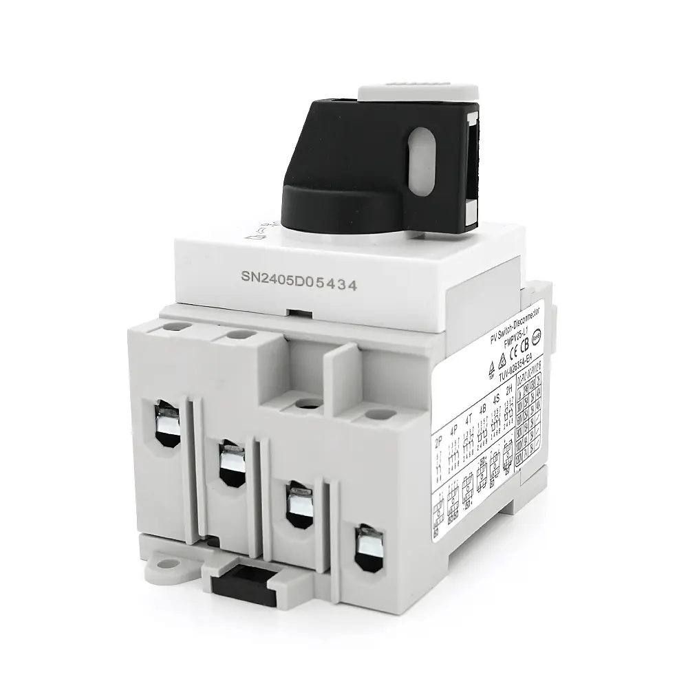 Поворотний вимикач зовнішнього монтажу HGN4-L1-25, DC1000V, 25A, 2P, IP66, Grey - фото 4