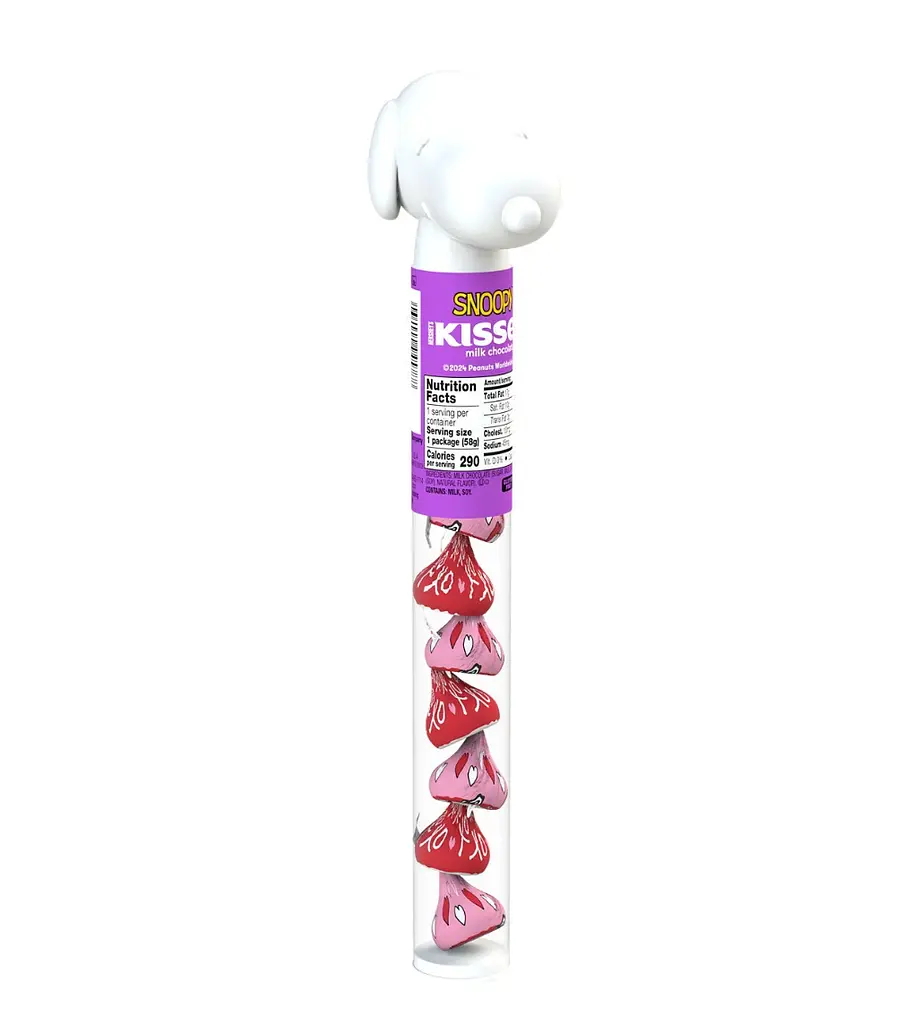 Шоколадні цукерки Hershey's Kisses Milk Chocolate Snoopy and Friends Valentine's Candy 58.9 г - фото 2