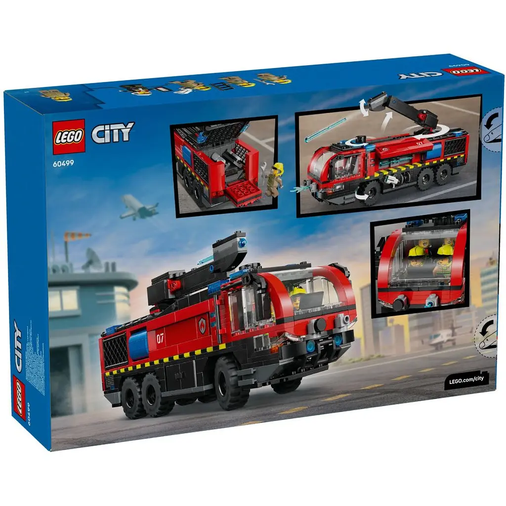 Конструктор LEGO City Пожежна вантажівка в аеропорту 691 деталь (60499) - фото 10