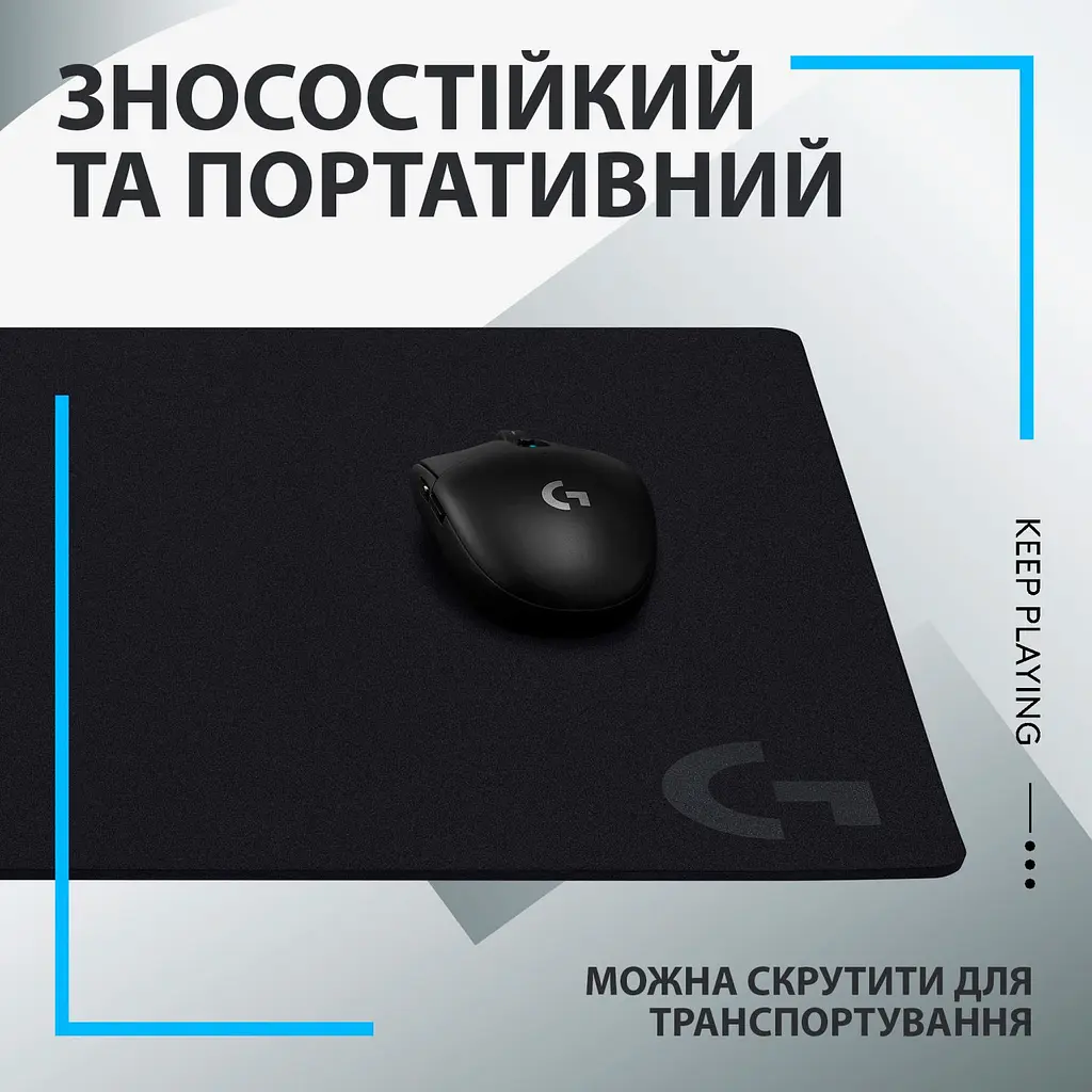 Ігрова поверхня Logitech G640 Black (943-000799) [154500] - фото 10