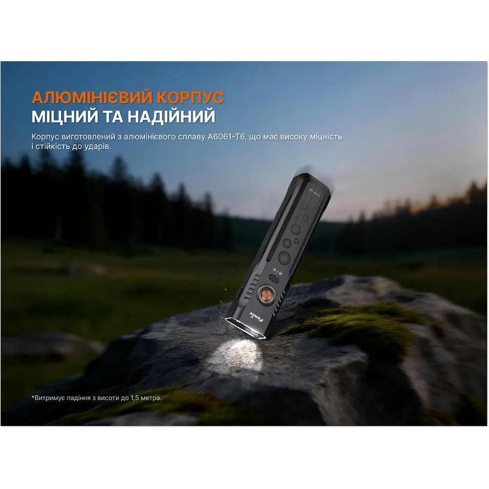 Ліхтар Fenix E08R UE, зелений - фото 20