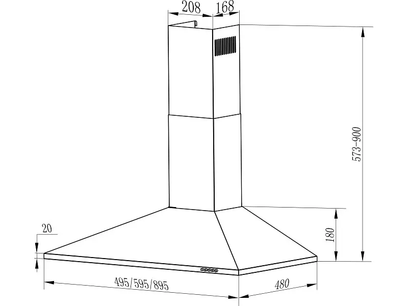 Витяжка Interline SET WH A/60 PB/2/T - фото 3