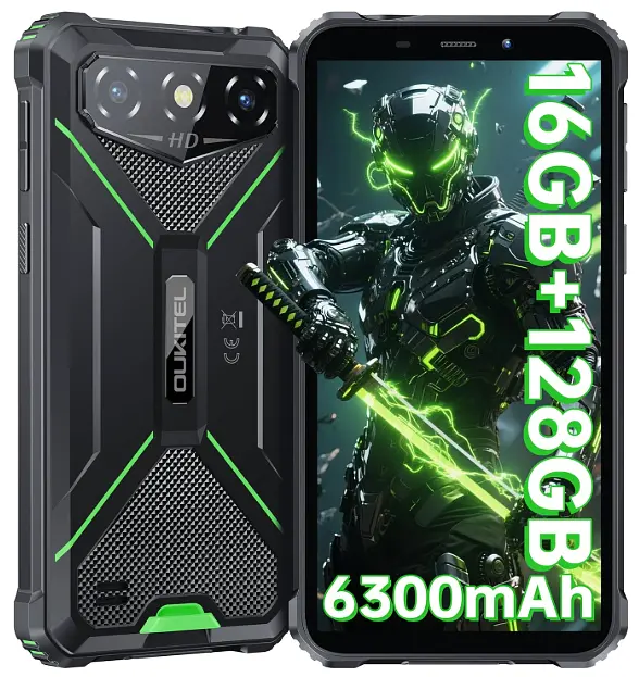 Смартфон Oukitel G3 4/128Gb Green Global version - фото 2