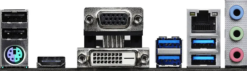 ASRock B550M-HDV (AM4/B550, 2*DDR4, PCIex16, DVI/HDMI/VGA, 4xSATA, M.2, GLan, 7.1ch, mATX) - фото 4