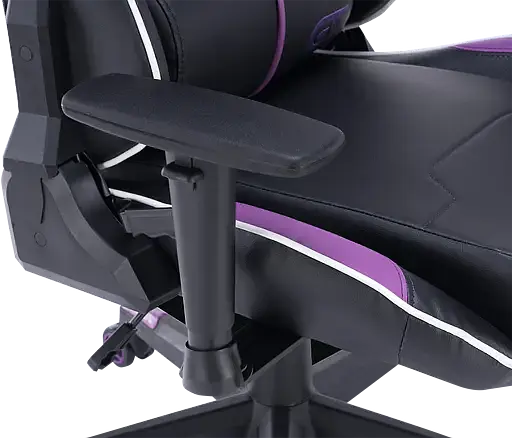 Геймерское кресло GT Racer черное с фиолетовым (X-2528 Black/Purple) - фото 11