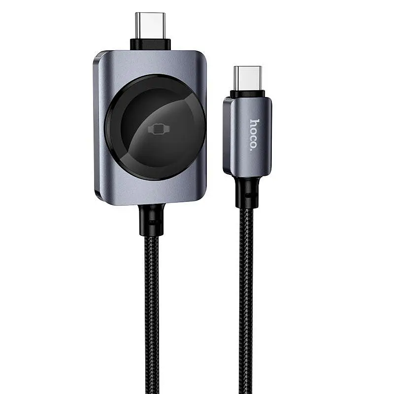 Заряджання Qi HOCO PD100W+iWatch 2-in-1 charging cable CW66 - фото 3