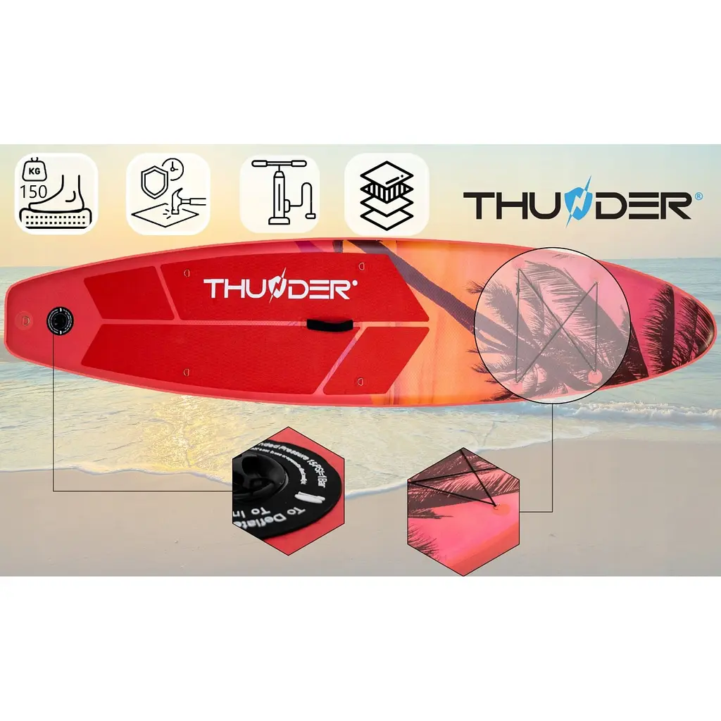 Надувна дошка SUP THUNDER ISLE 320 см з веслом - фото 4