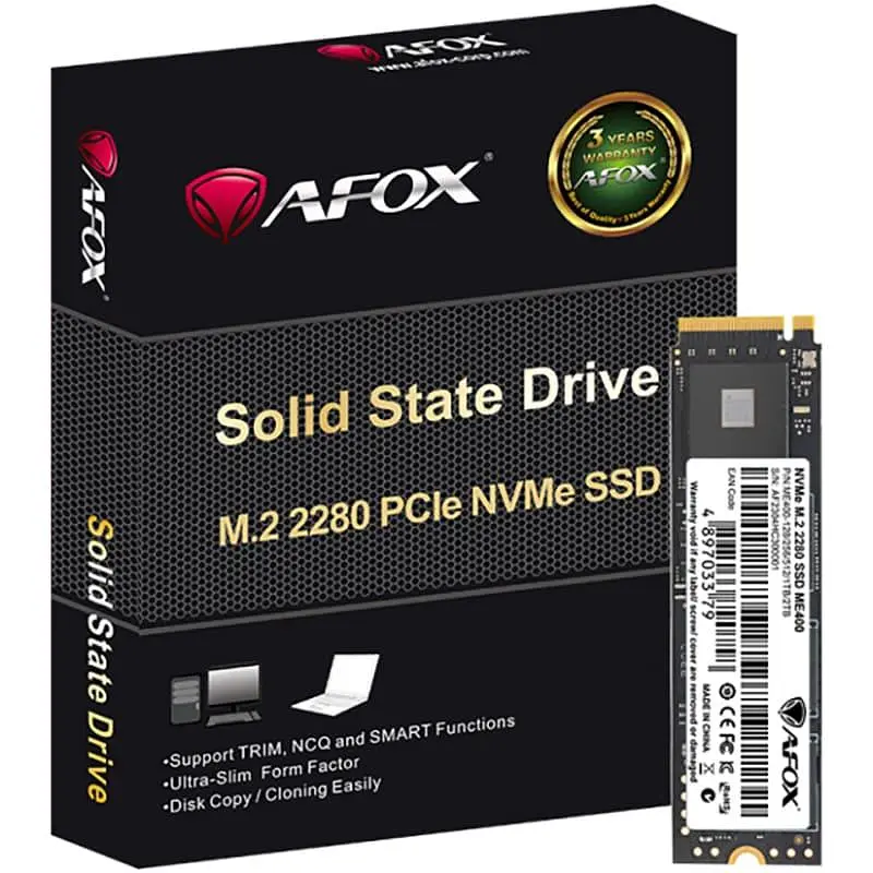Накопичувач SSD Afox m.2 NVMe 1Tb ME400 PCIe 4,0x4 3D TLC NAND (ME400-1024GQN) - фото 2