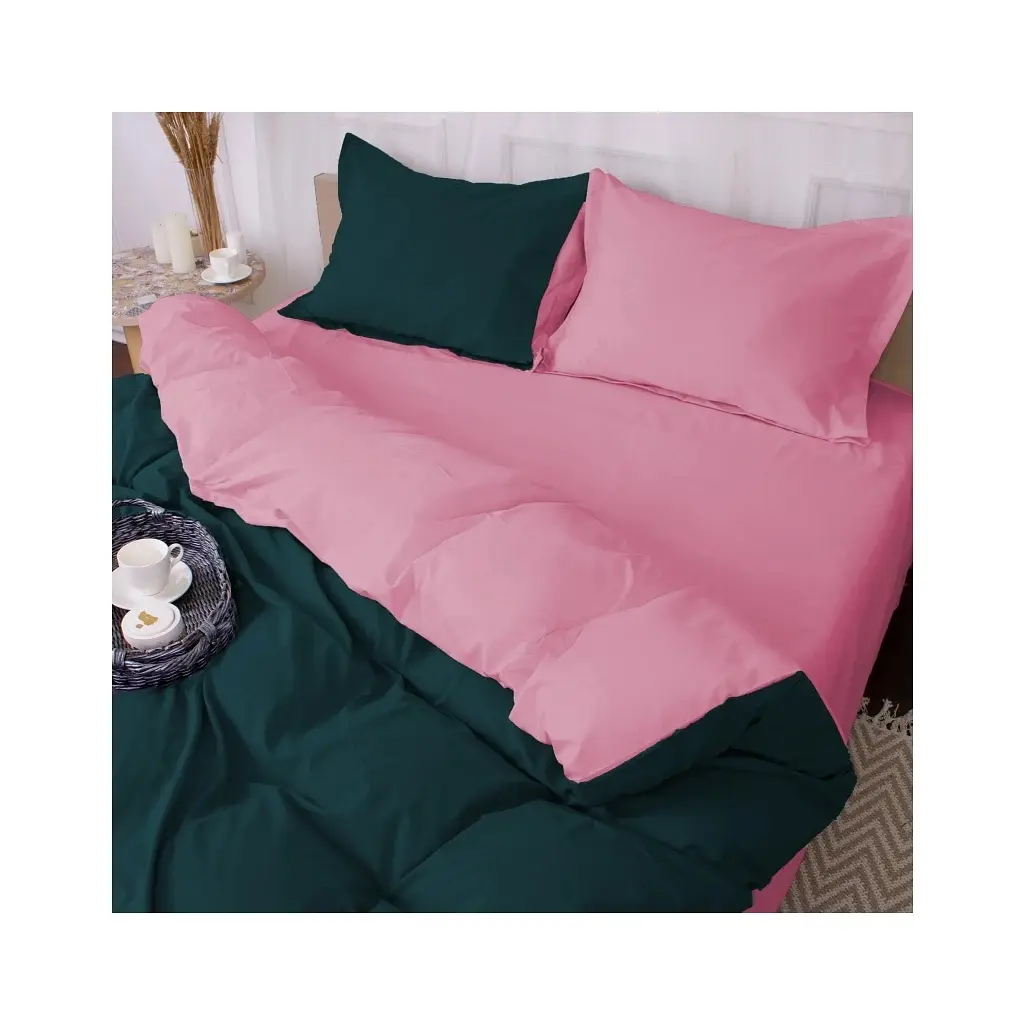 Постільна білизна MirSon Poplin Line 041 + 091 Renato 200 x 220 (2200006284550) - фото 2