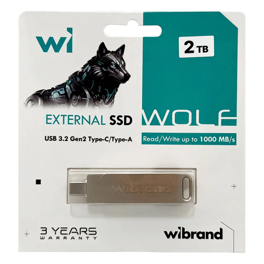 Накопичувач SSD USB 3.2 2TB Wolf Wibrand (WIEXSSD/WO2TB) - фото 5