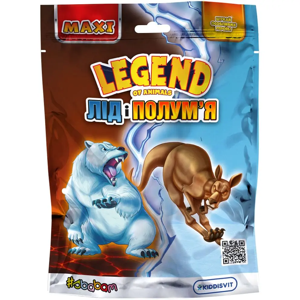 Дисплей стретч-іграшок Sbabam Legend of animals Максі Лід і полум'я 8 шт. (60/CN25-CDU) - фото 2