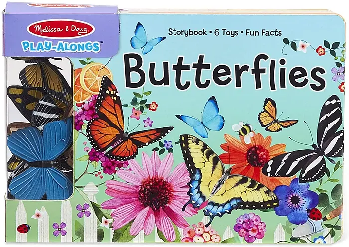М'яка книга Melissa & Doug з ігровими фігурками метеликів (MD31281) - фото 3